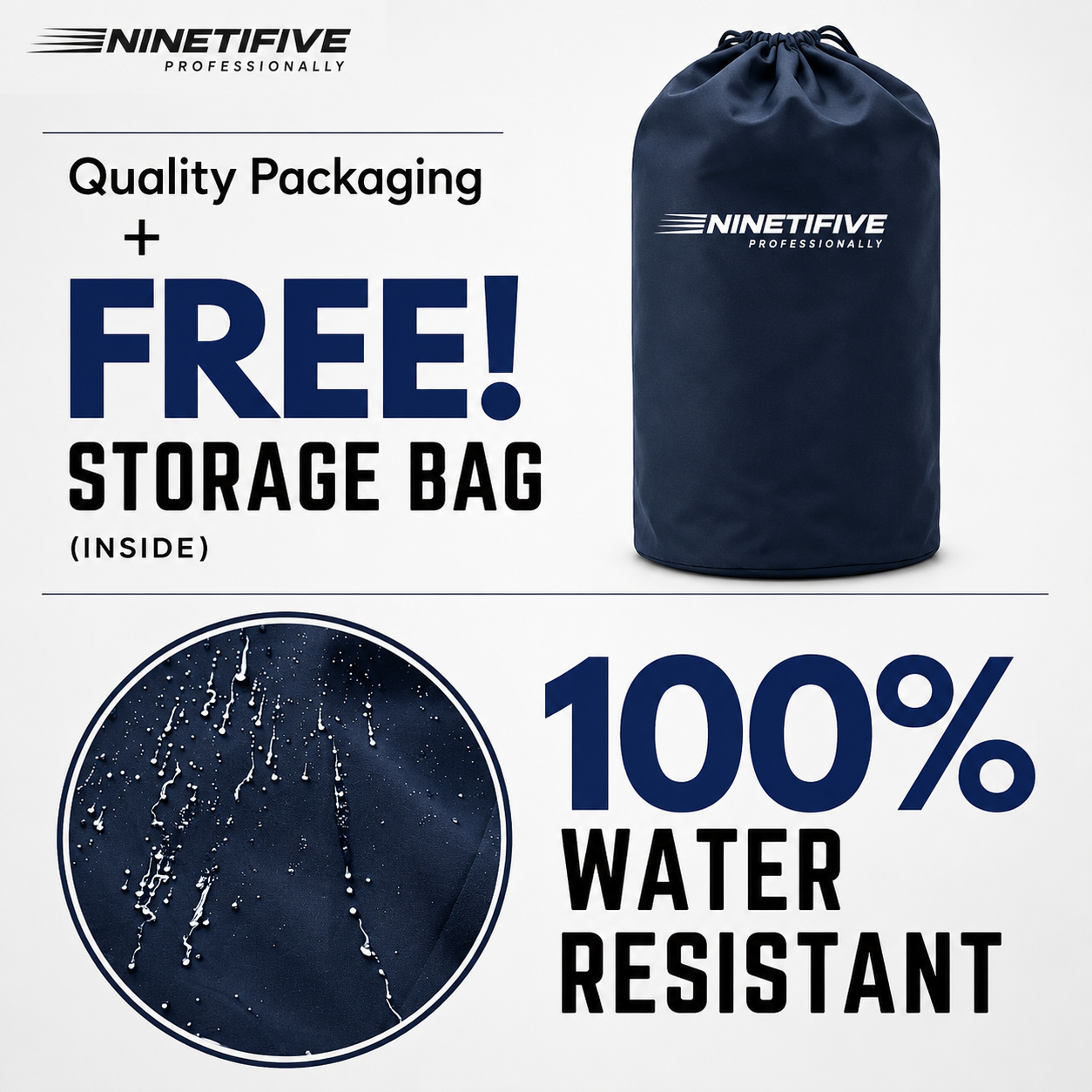 NINETIFIVE Car Cover — All Weather Protection | Scratch & UV Proof